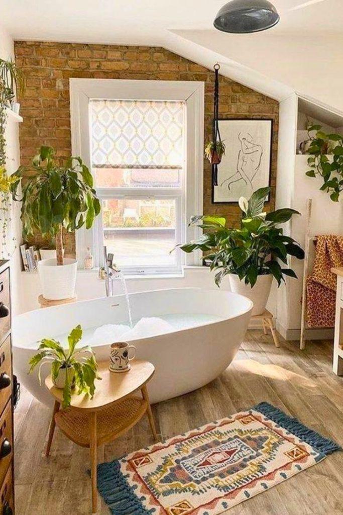 Earthy-toned ceramics bring harmony to your boho bathroom aesthetics