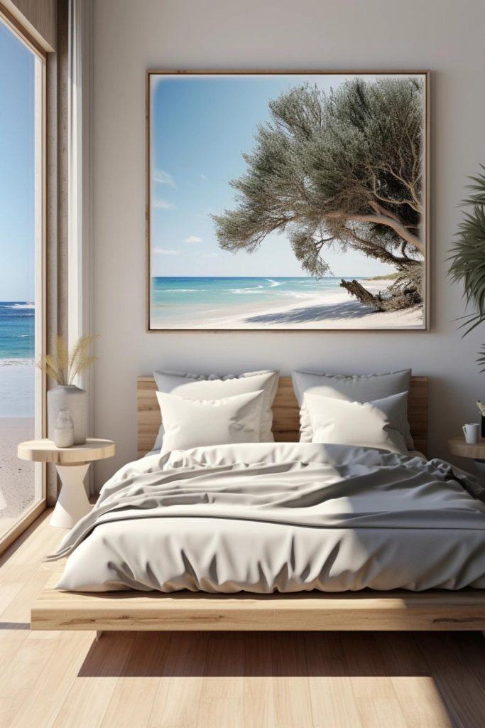 Coastal Bedroom: Create a serene retreat with ocean-inspired hues and textures