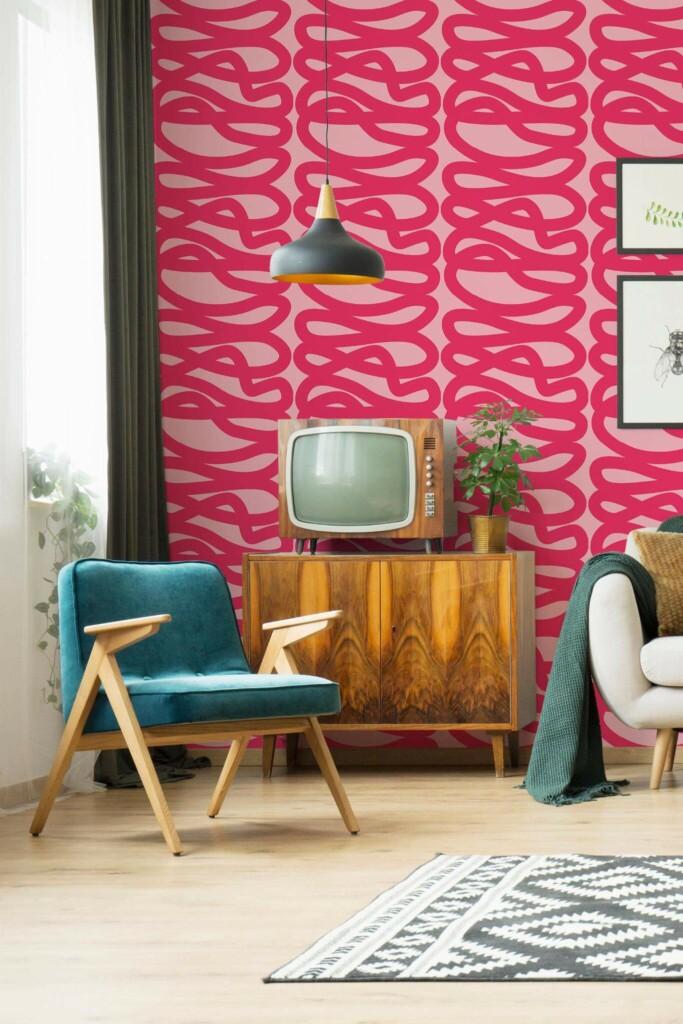 Bold wallpaper patterns are reviving living ⁣room walls with vibrant colors and designs