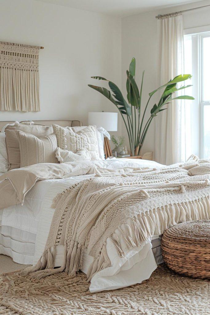 Layer ‌textures to ​add comfort in your minimalist bedroom