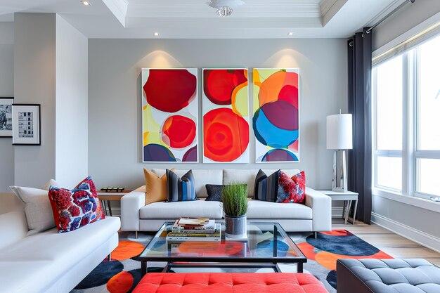 Personalize with artwork to reflect your interior design personality