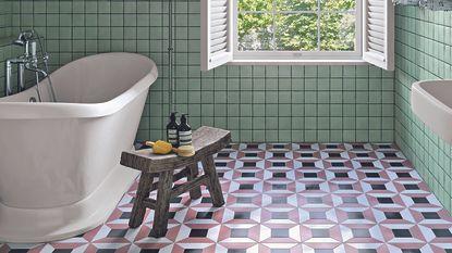 Use mismatched tiles⁢ for a⁣ playful and colorful eclectic bathroom floor design