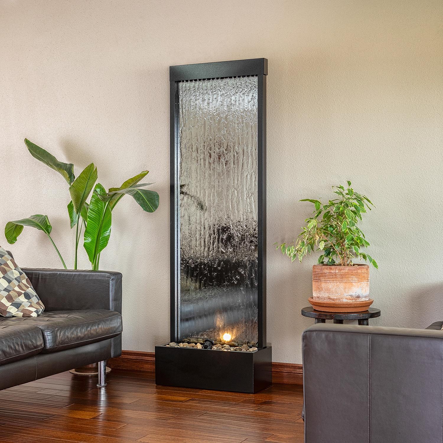 Use‌ indoor fountains for a soothing element in your contemporary living room