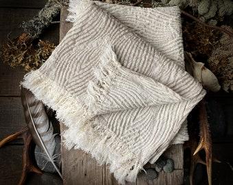 Chunky knit towels for cozy comfort in your boho bathroom