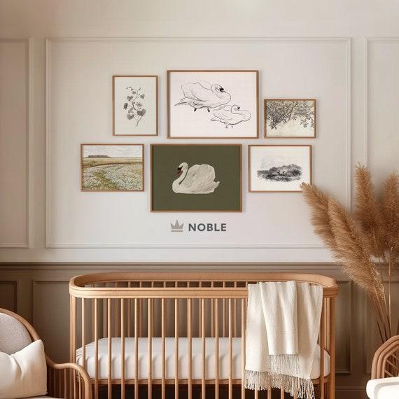 Create a gallery wall ⁣with⁣ art to personalize your small nursery