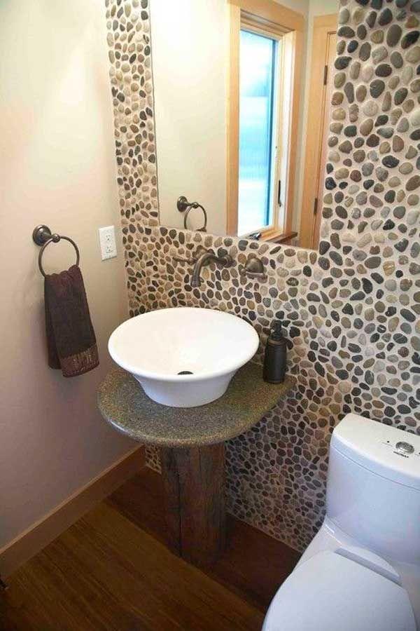 Incorporate stones or ​pebbles for‍ a natural boho bathroom⁢ feel