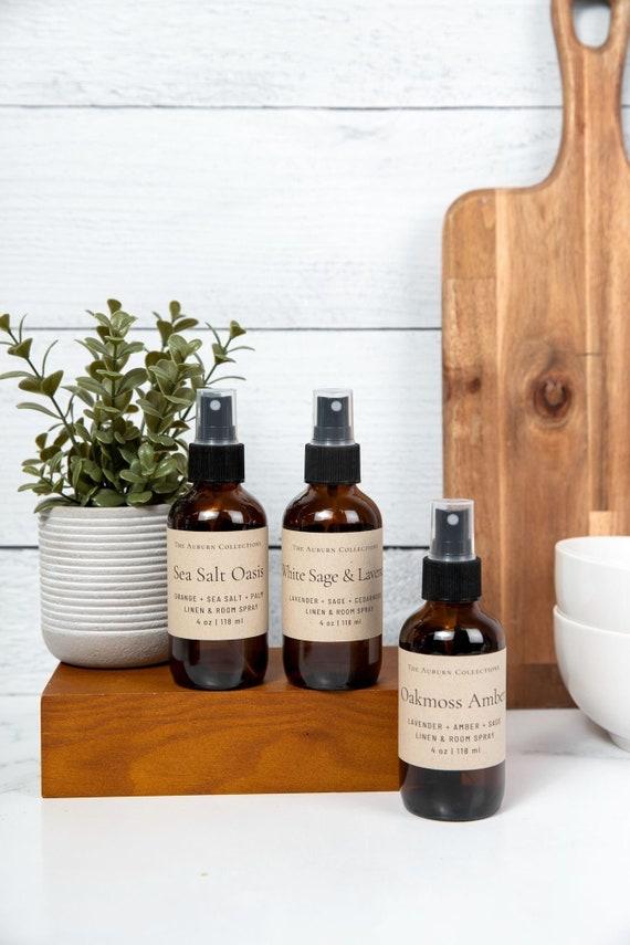 Enhance relaxation with a wood-infused scent in your wooden bathroom