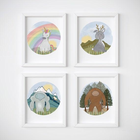 Mythical Creatures Nursery: Enchant with dragons, fairies, and magical landscapes