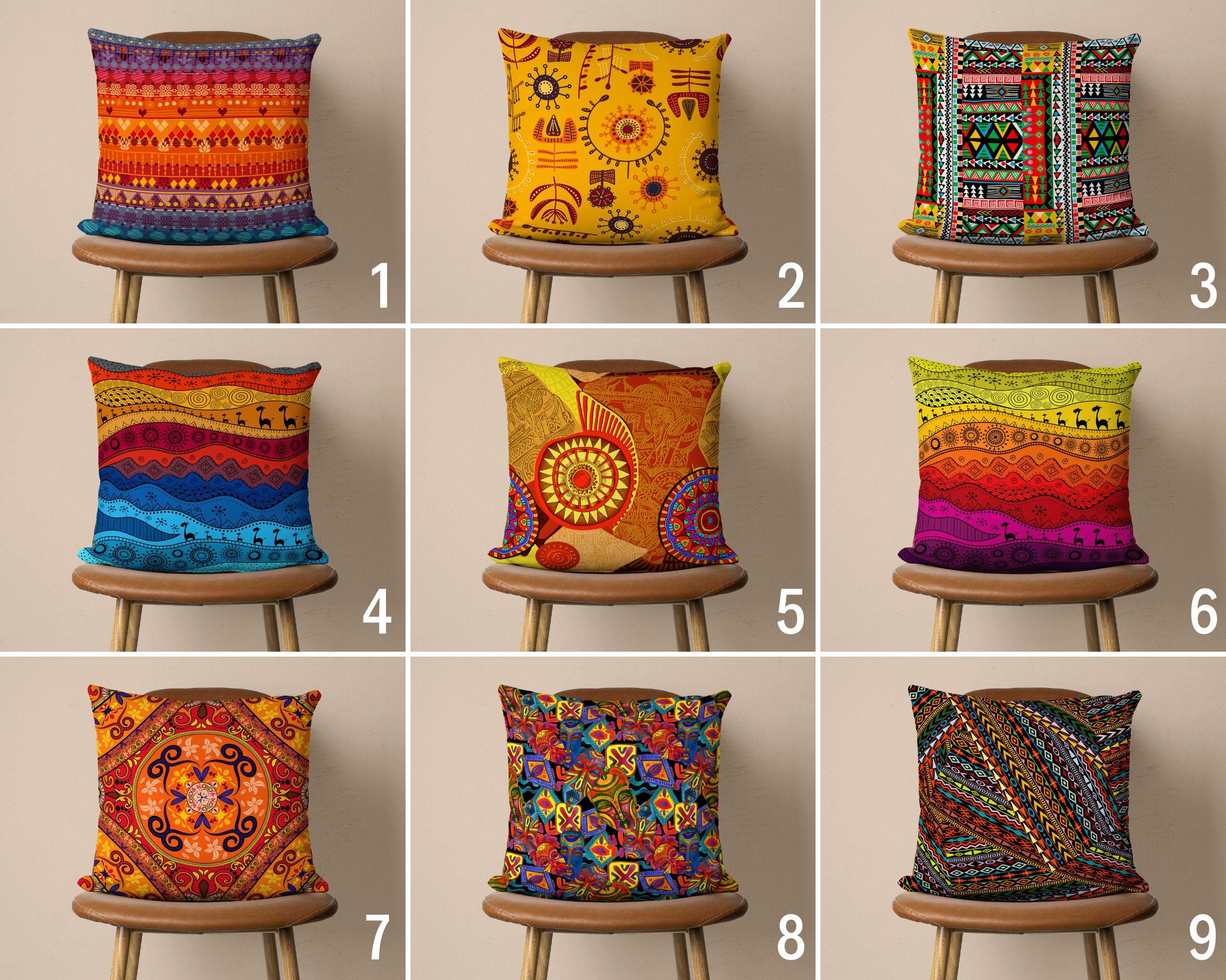 Choose vibrant throw pillows​ that reflect your personality in your Boho Living Room