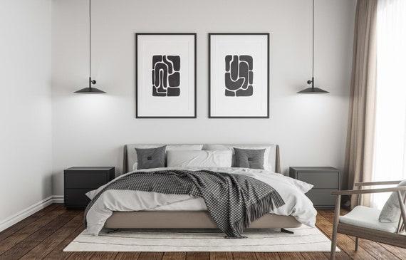 Experiment with monochrome artwork​ to keep your ‌minimalist⁣ bedroom chic