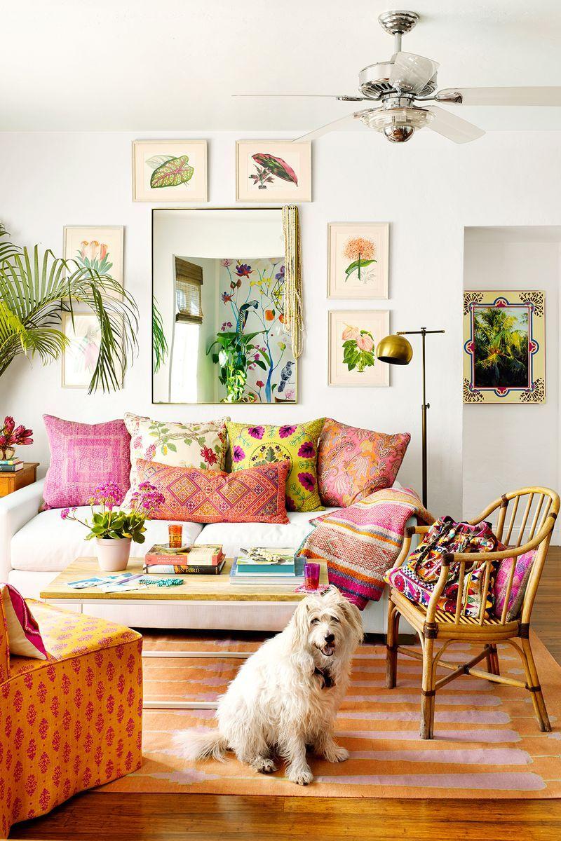 Design your Boho Living Room with open spaces for easy flow and movement