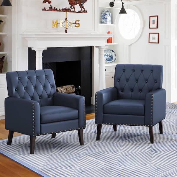 Stay comfortable‍ with a plush blue living room armchair