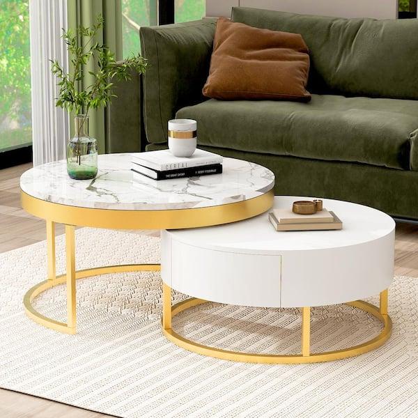 Incorporate a stylish coffee table as the centerpiece of your Contemporary Living Room