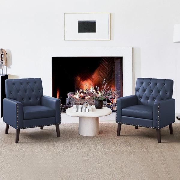 Opt⁣ for ‌blue​ accent chairs to complement the ⁢living‍ room design