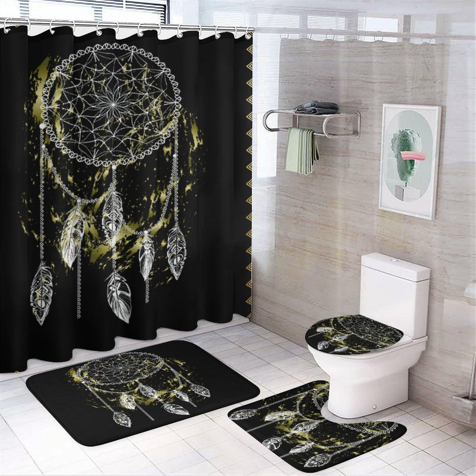 Hang dreamcatchers for a mystical element in your boho ​bathroom