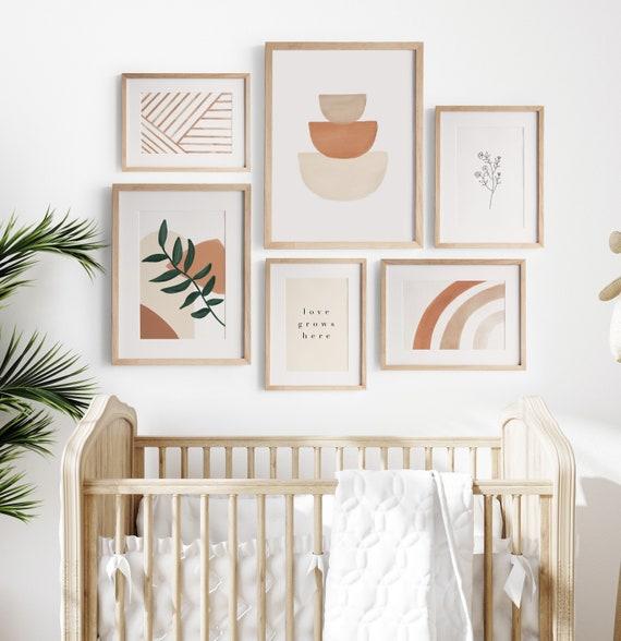 Create a gallery wall to enhance decor in your small nursery