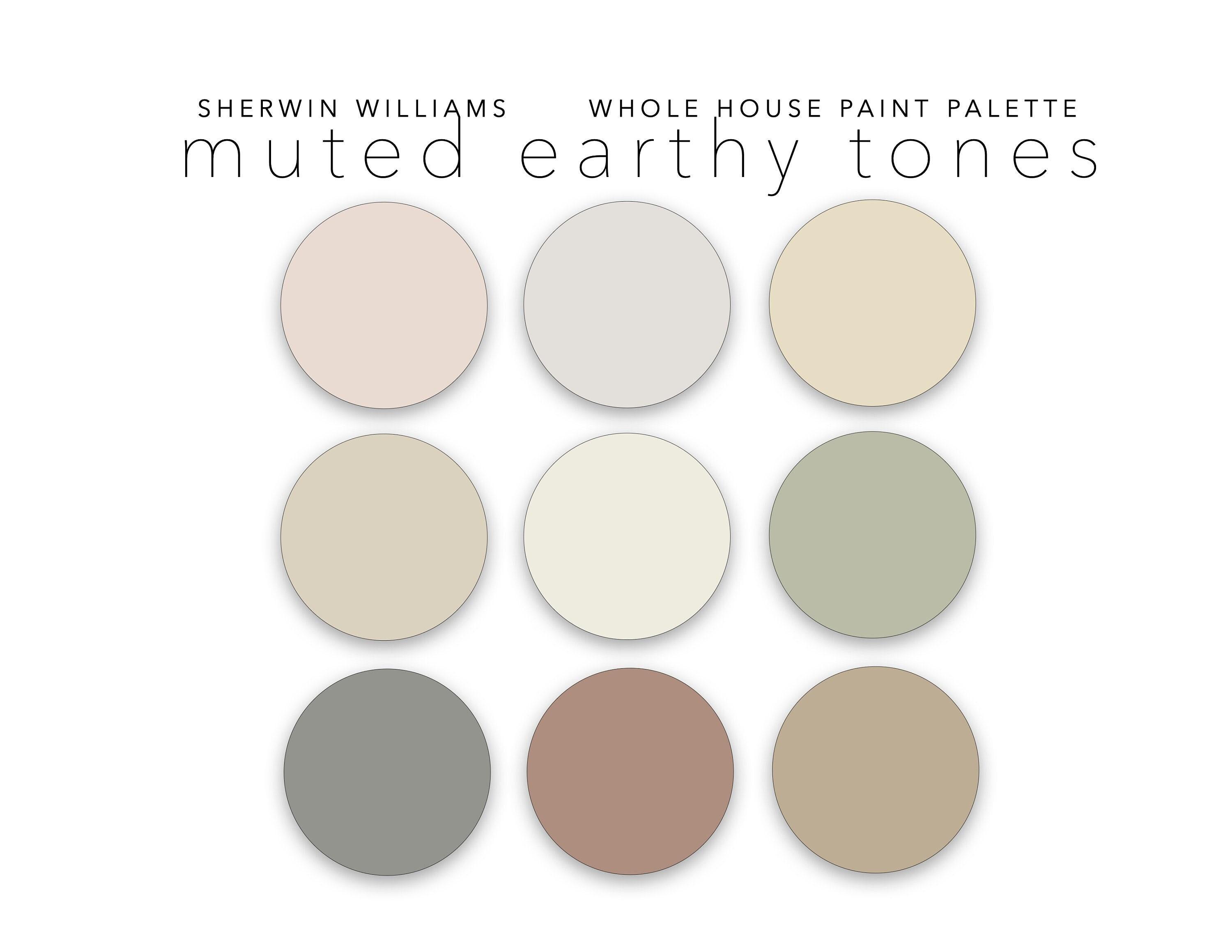 Use a muted color palette with earthy tones like beige, taupe, and olive green