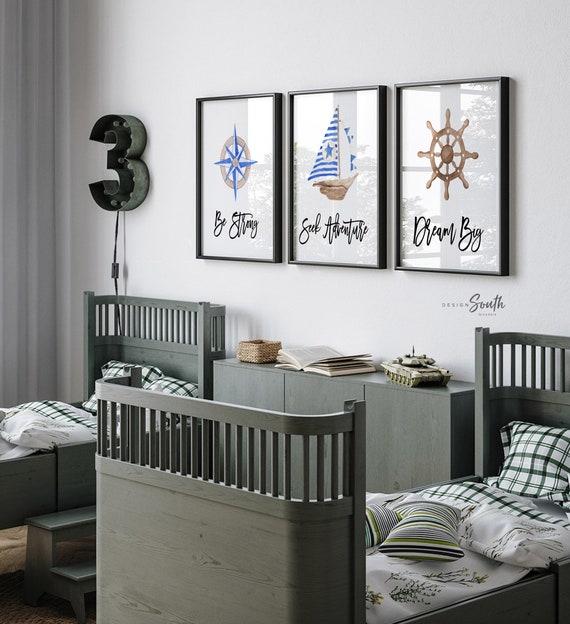 Nautical Nursery: Sail away with maritime blues, stripes, and anchors