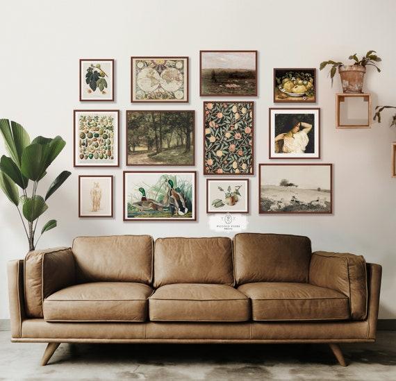 Choose an eclectic mix of vintage artwork to personalize your Vintage Living Room ​walls