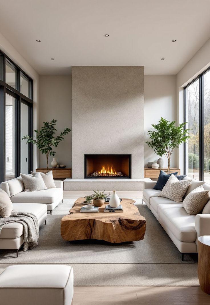 Layered textures enhance‍ comfort in your Contemporary Living Room