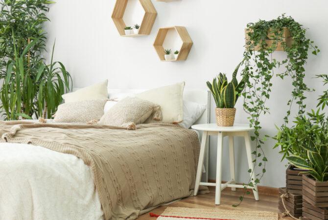 Urban Jungle Bedroom: Bring nature indoors with rich greenery ⁢and plants