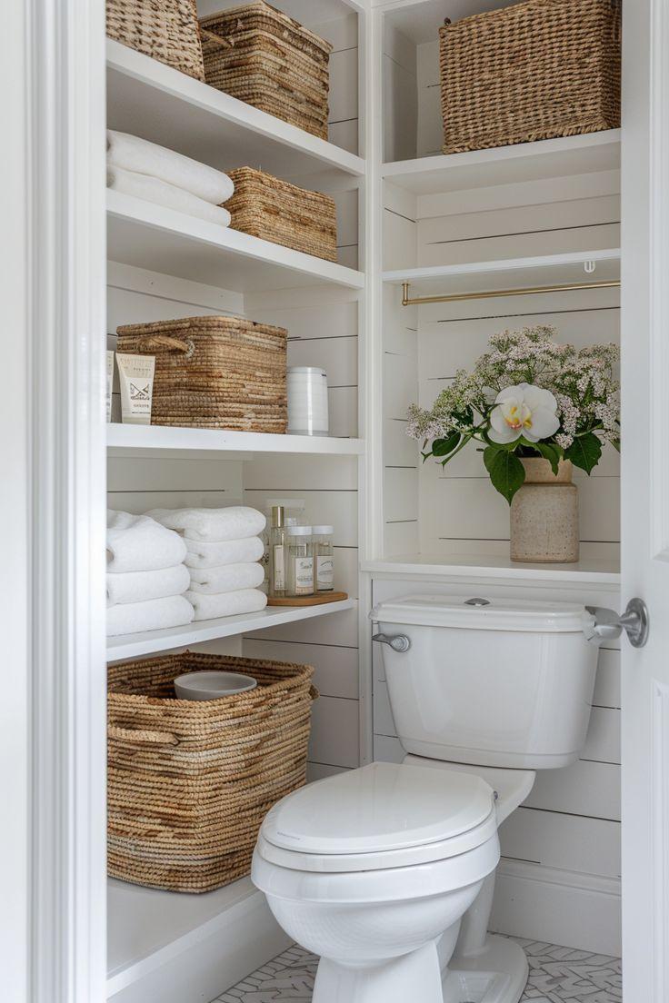 Generous storage solutions⁢ to‌ keep your chalet bathroom organized