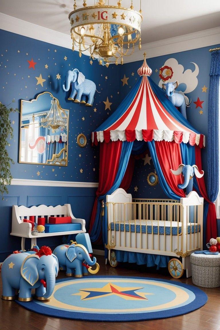 Whimsical Circus: Turn your nursery into a ‌playful circus tent