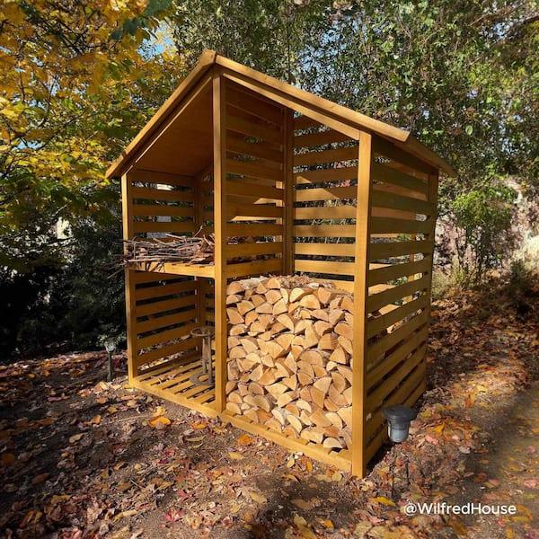 Set⁤ up a cozy firewood storage‌ in your⁣ backyard