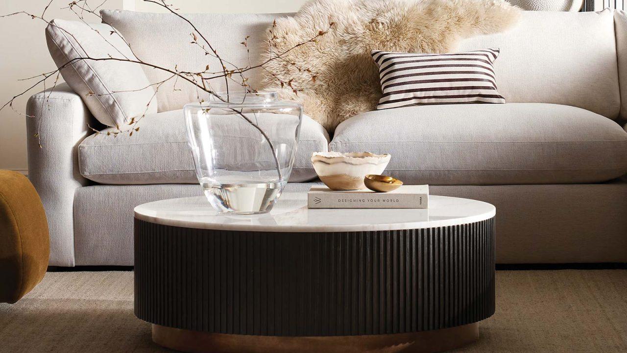 Unique side tables to showcase personality in your Contemporary Living Room ⁢design