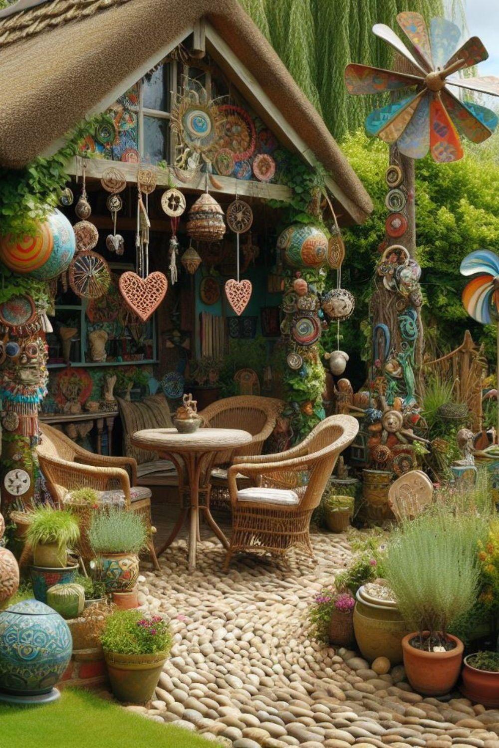 Whimsical⁤ sculptures ⁢adding charm ‍to your Boho Backyard