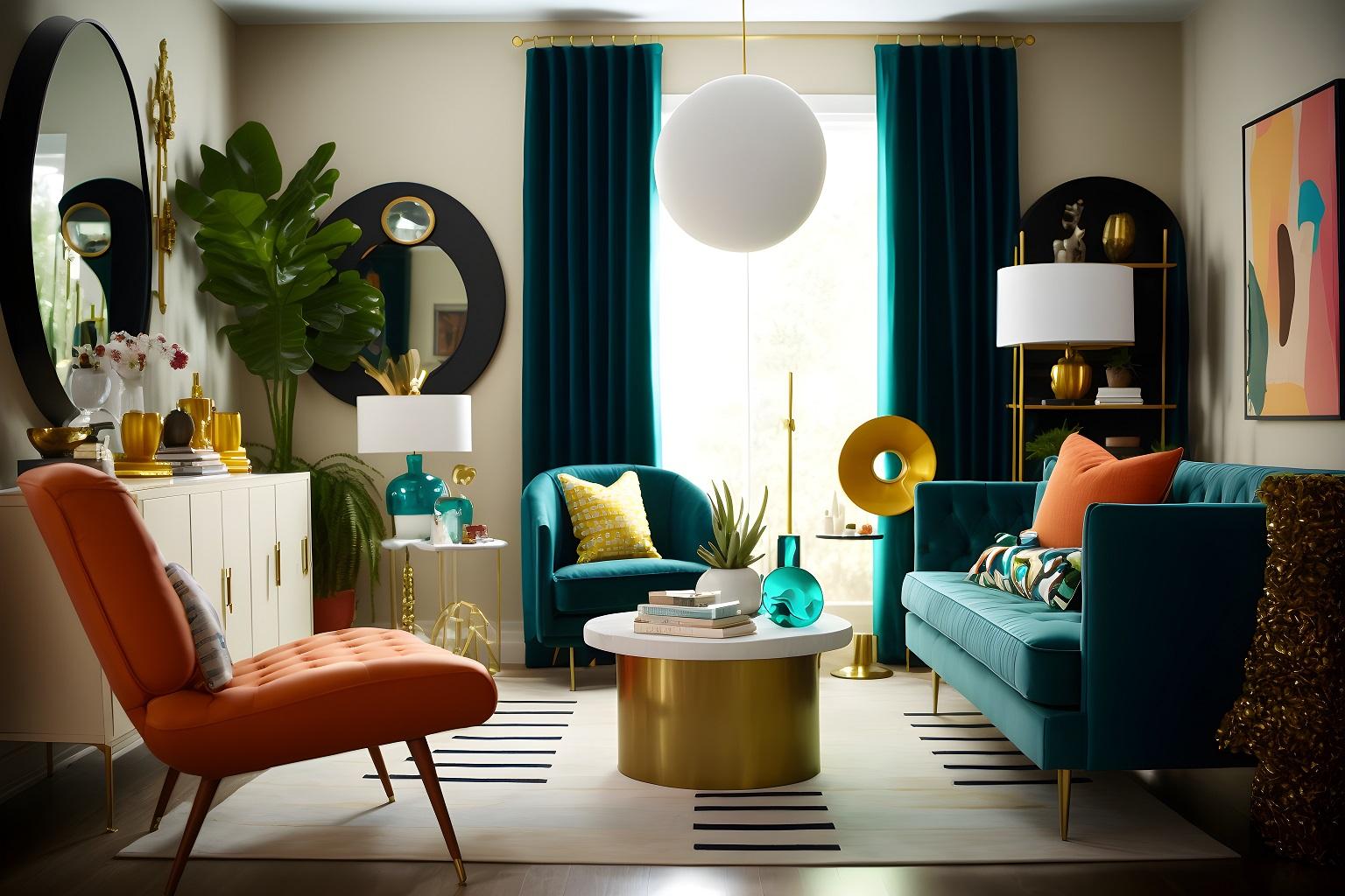 Mid-Century Modern Living Room: Celebrate retro design with⁢ iconic silhouettes and colors