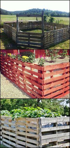 Pallet Garden Windbreak: Functional design adds beauty and privacy