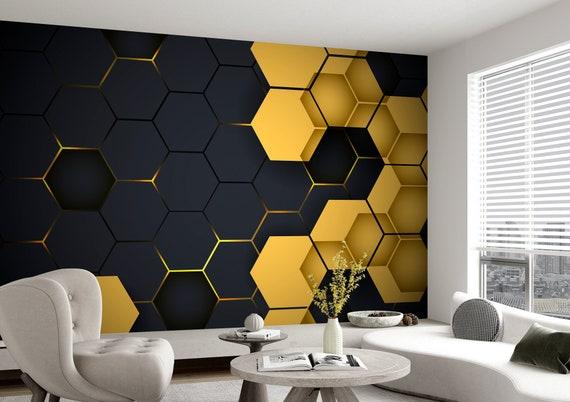 Hexagonal Living Room: Experiment with geometric ⁢designs ⁣for a contemporary twist