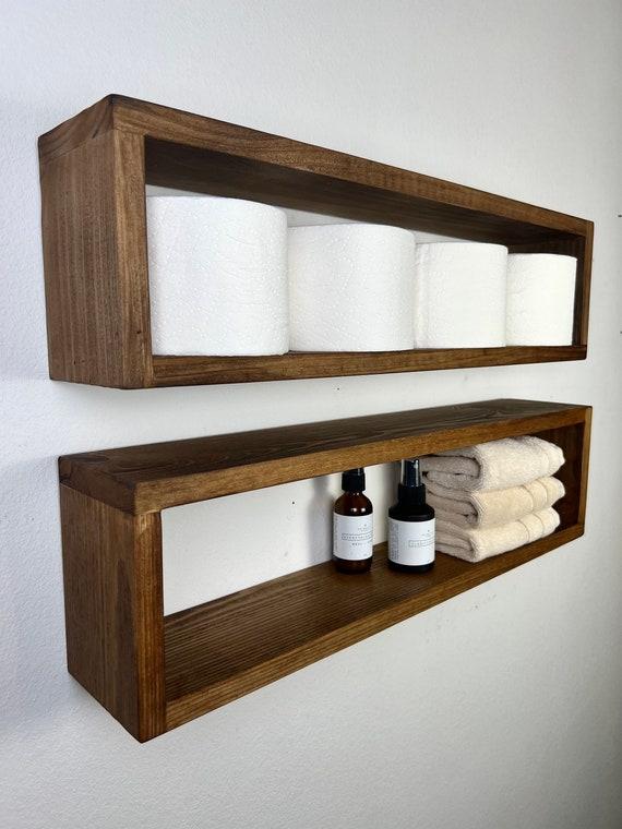 Use wooden shelves for chic storage ⁤solutions that maintain your wooden bathrooms ⁣aesthetics