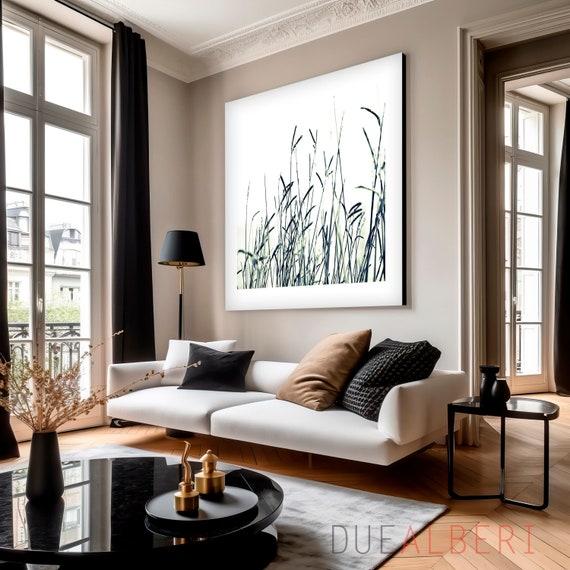 Use oversized artwork to create a focal‍ point in your‌ contemporary living room