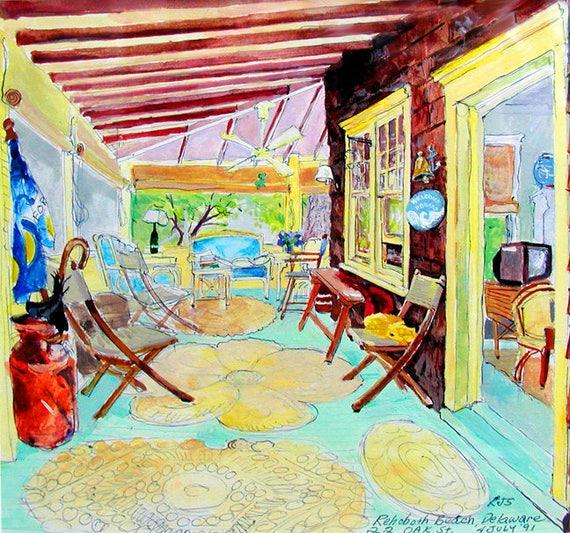 Display your favorite artwork to personalize your Screened Porch