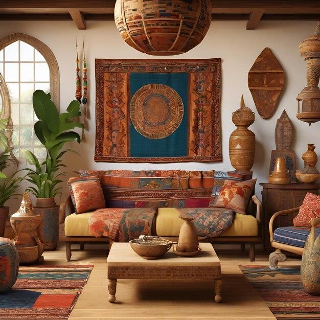 Integrate​ global-inspired decor items for an adventurous touch in your eclectic living room