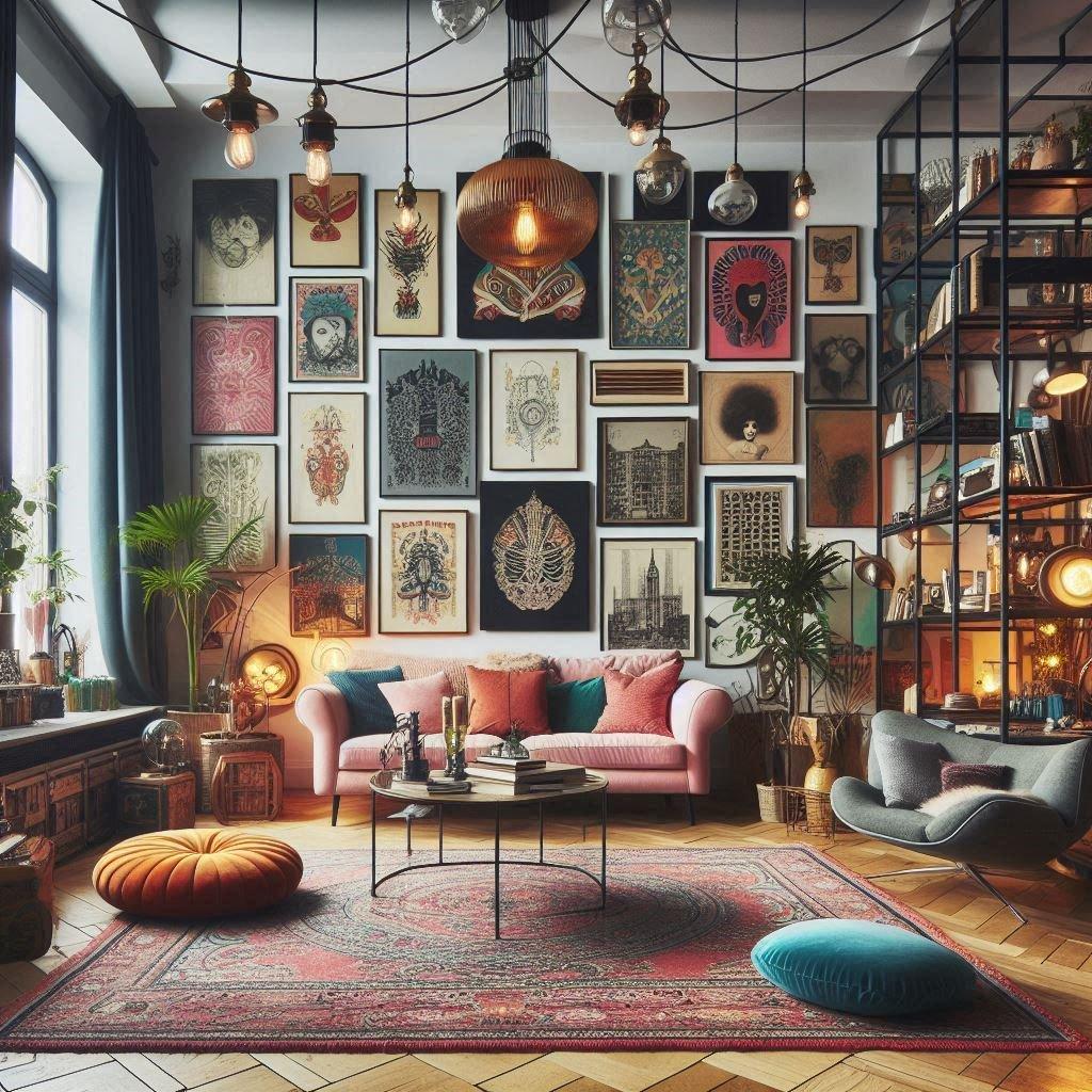 Incorporate a statement art piece ‍to spark conversation in your eclectic ⁤living room