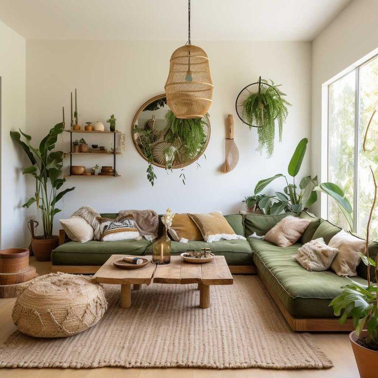 Choose warm, earthy tones to ⁣create ​a welcoming ‍atmosphere in your Boho Living ​Room