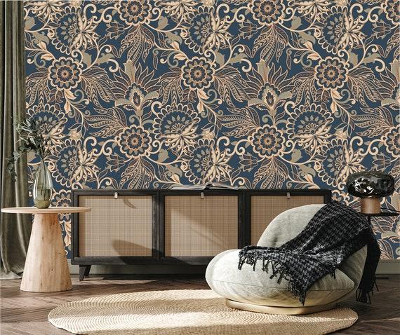 Use‍ patterned wallpaper to⁣ add depth to your Vintage ⁣Living Room