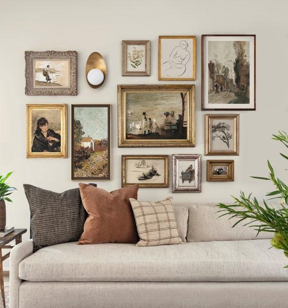 Hang vintage artworks to add character and charm⁣ to your living room