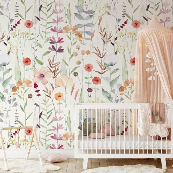 Use removable wallpaper for easy updates in your small nursery