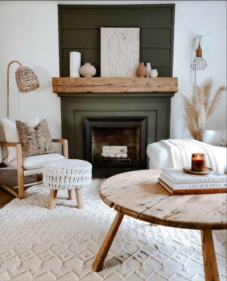 Introduce a fireplace feature ​for comfort ‍and warmth in your earthy living room