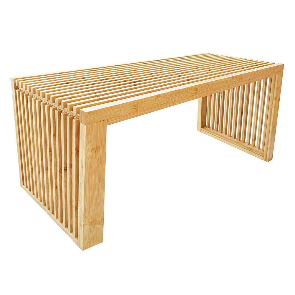 Feature ⁤a sleek‍ wooden bench for⁢ added seating and ⁢style in your‍ wooden bathroom