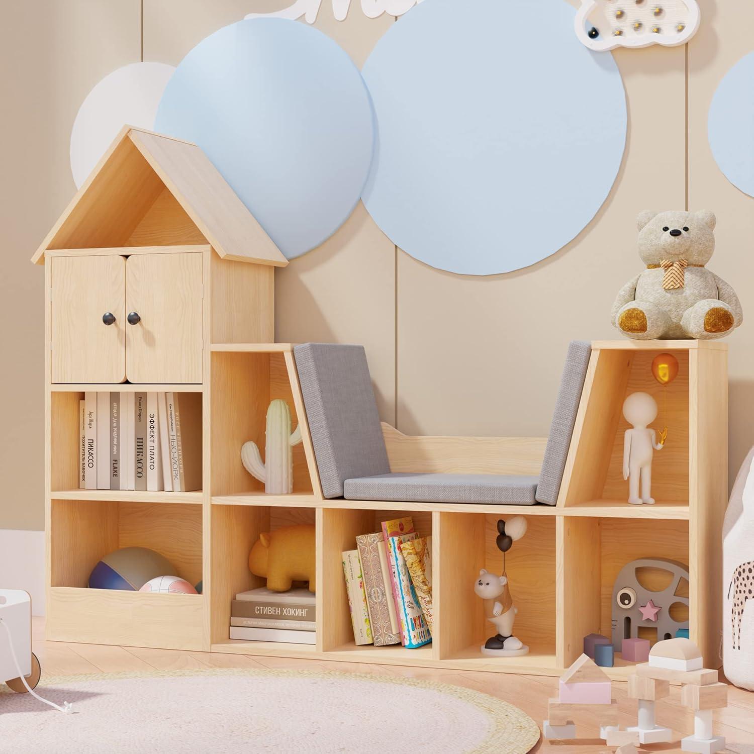 Create a cozy reading corner⁣ with cushions ⁤and a bookshelf in ⁣your Nursery Nook