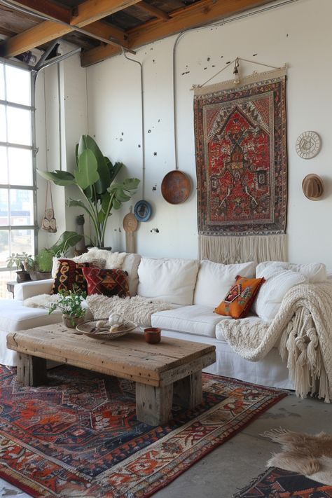 24 Inspiring Ideas for a Boho-Chic Living Room Design