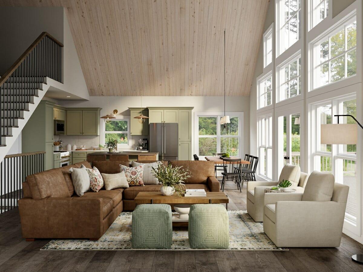 Rustic ​Retreat: ‌Use natural ⁢wood and‌ earthy ‌tones in your Living⁢ Room