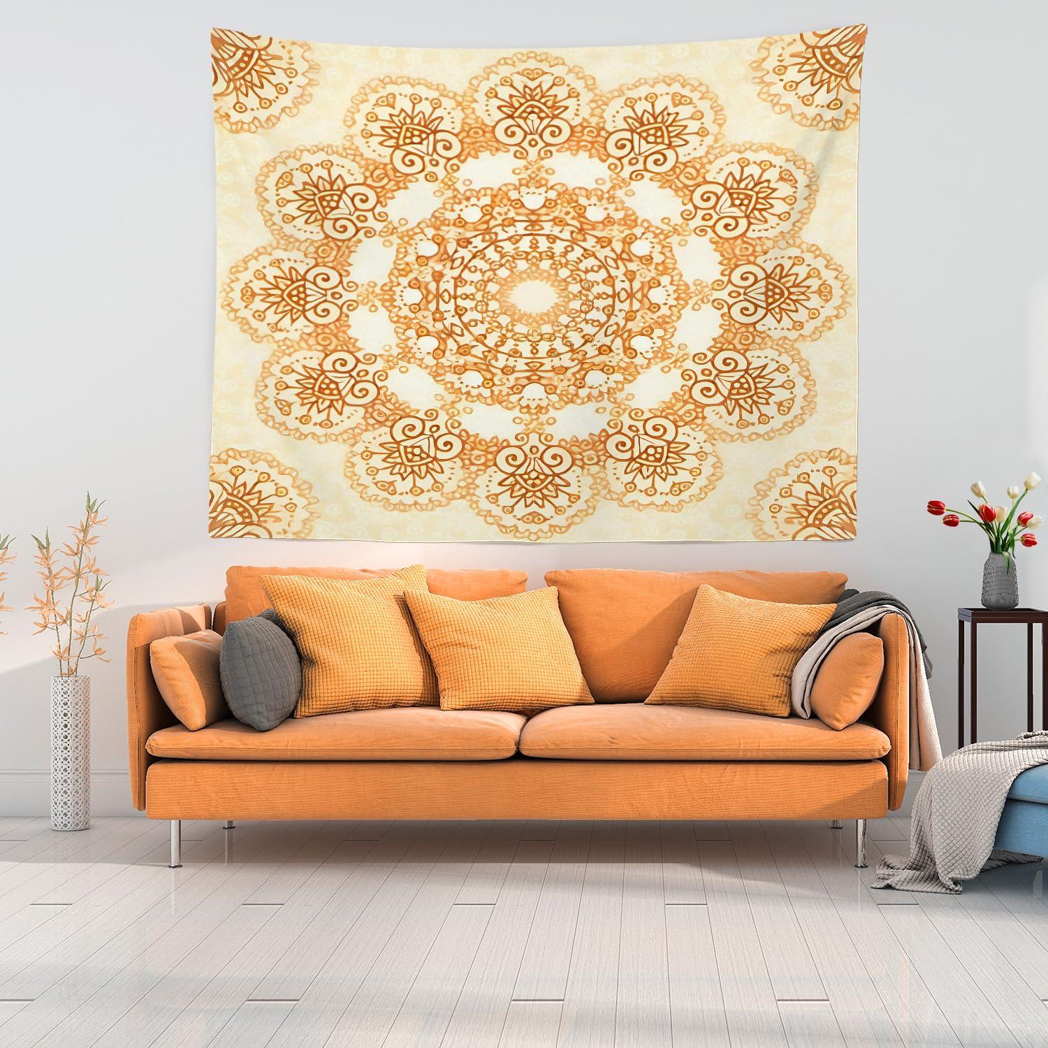 Hang a large tapestry to create a focal point⁣ in⁣ your Boho Living Room