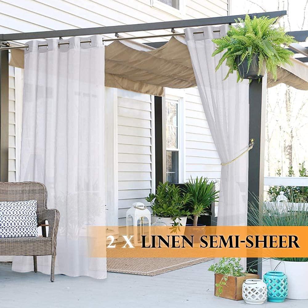 Use sheer curtains for privacy and softness in ⁤your Screened Porch