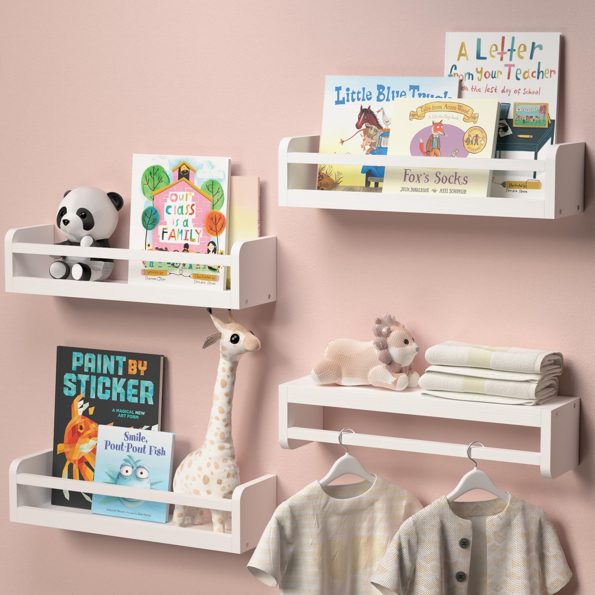 Opt for​ wall-mounted shelves to maximize‌ vertical storage in small nursery